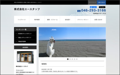 株式会社　エースタッフのWebサイトイメージ