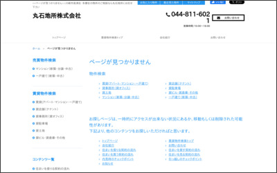 丸石地所　株式会社のWebサイトイメージ