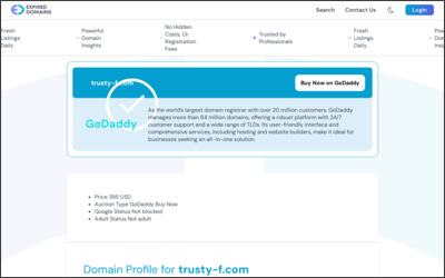 株式会社　トラスティ不動産販売のWebサイトイメージ