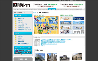 リアル・プロ株式会社のWebサイトイメージ