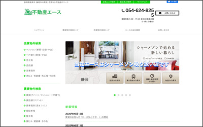 有限会社エースのWebサイトイメージ