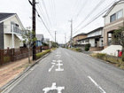 車通りの少ない閑静な住宅街。