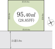 越谷市大竹　土地