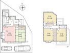 ４ＬＤＫ、土地面積１００．０５m2、建物面積８５．５６m2