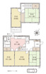5DK。東南向き。全居室6帖以上で広々住空間。2面採光の明るい住まい。勝手口もあり便利。