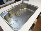 お手入れしやすいステンレスシンク