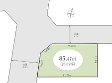 越谷市東大沢3丁目　土地