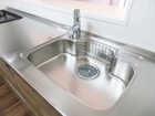 お手入れしやすいステンレスシンク