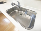■お手入れしやすいステンレスのシンクです！