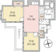 【間取】8階建5階部分の角部屋です。