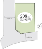 越谷市向畑　土地