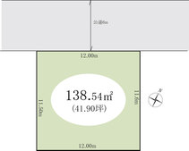 越谷市大房　土地