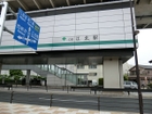 【江北駅】駅北東側に交通広場が整備されており、各方面へバスも発車しています。