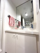 【洗面】大きな鏡で身支度しやすい洗面化粧台